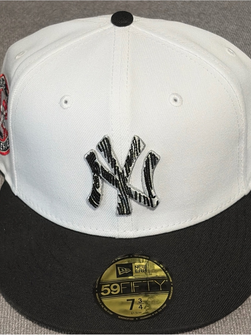 New York Yankees New Era 59FIFTY Fitted Hat 7 3/4 White 1949 World Series New